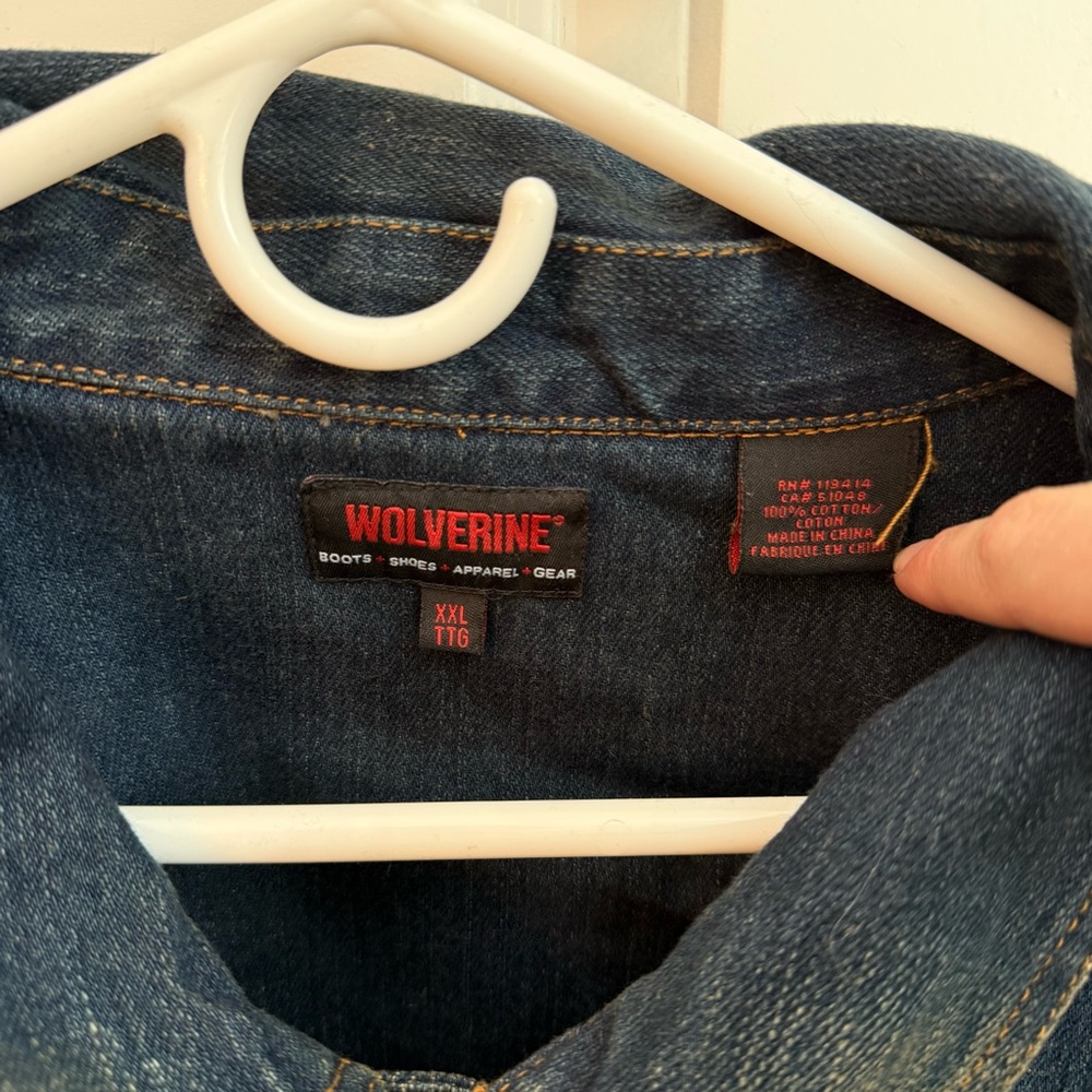 Wolverine Dark Blue Denim Jacket - image 4